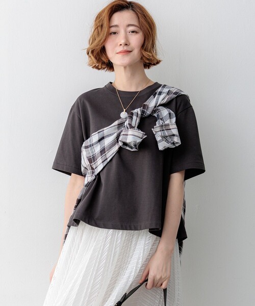 tシャツ スビンギザコットン フレア Tシャツ レディース