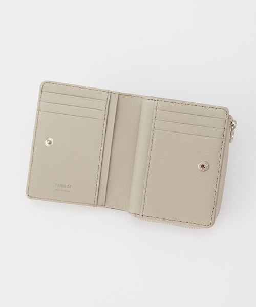 russet レザー三つ折り財布 グレー russet（ラシット） 財布 FREE グレー レディース : ZOZOTOWN Yahoo!店