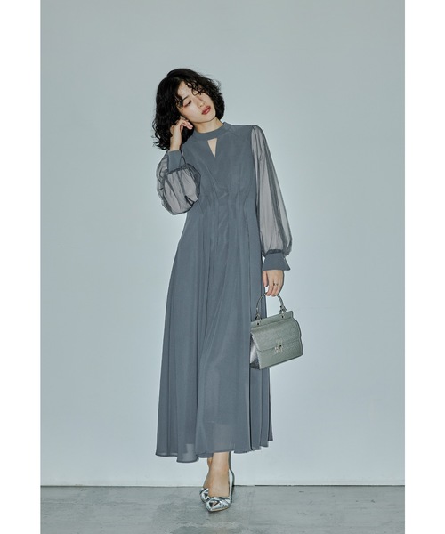 「niana」 長袖ワンピース M グレー レディースの画像