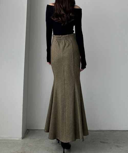 「Louere」 ロングスカート X-LARGE ブラック レディース_画像5