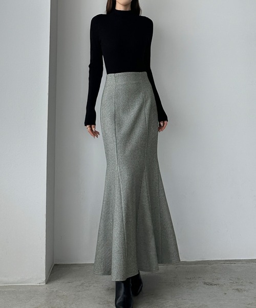 「Louere」 ロングスカート X-LARGE ブラック レディース_画像8