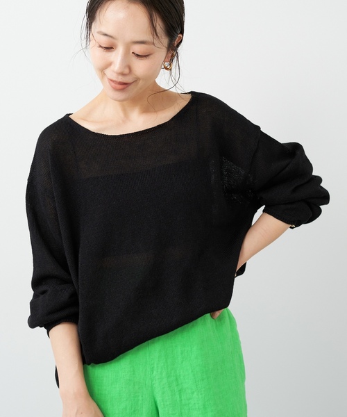 「Plage」 長袖ニット - ベージュ レディースの画像