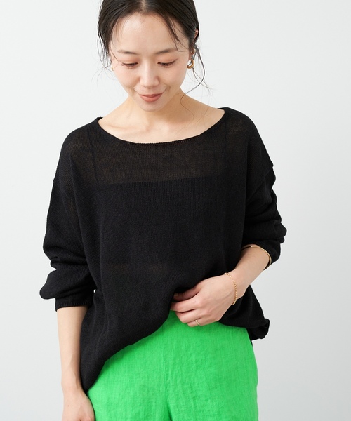 「Plage」 長袖ニット - ベージュ レディースの画像