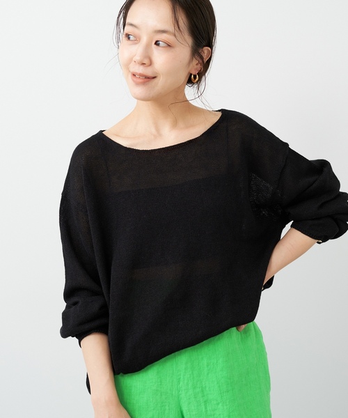 「Plage」 長袖ニット - ベージュ レディースの画像