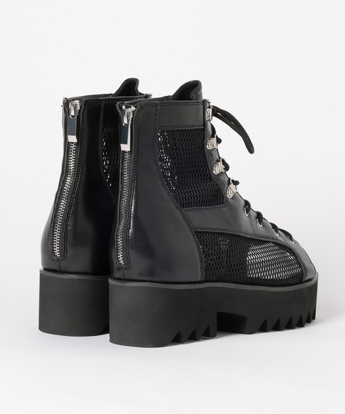 【美品】HARE ハレ メッシュブーサン ブーツ ブラック M厚底シャークソール HARE（ハレ） サンダル シャークソールメッシュブーサン(HARE) メンズ