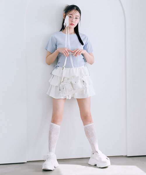 「OLIVE des OLIVE」 キュロット FREE オフホワイト レディース_画像6