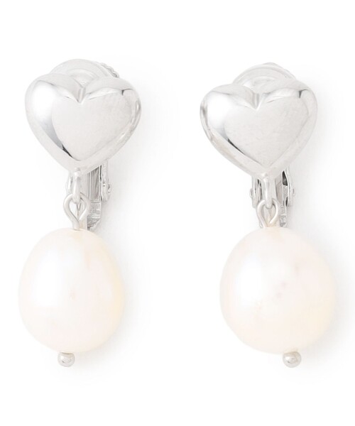 イヤリング FULL HEART EARRINGS 淡水パールイヤリング レディースの画像
