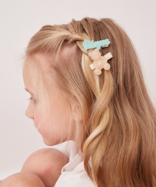 ♡再入荷　アイスクリーム　ベビーキッズヘアクリップ　ヘアゴム　ヘアピン gelato pique（ジェラートピケ） 「KIDS」アイスクリームベアヘア