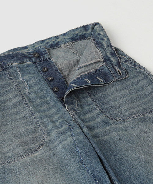 ワイドパンツ ジーンズ MAISON MARGIELA(メゾン マルジェラ) Light Vintage Washed Den メンズ レディースの画像