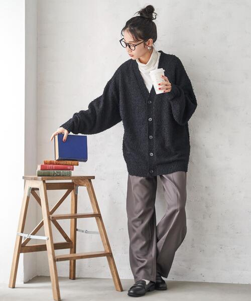 「WEGO」 ニットカーディガン LARGE ブルー メンズ_画像9