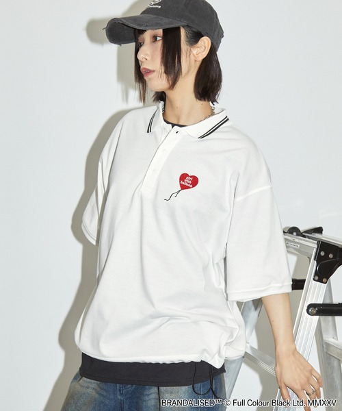 「BRANDALISED」 「anchor smith」半袖ポロシャツ M グレー メンズ_画像3