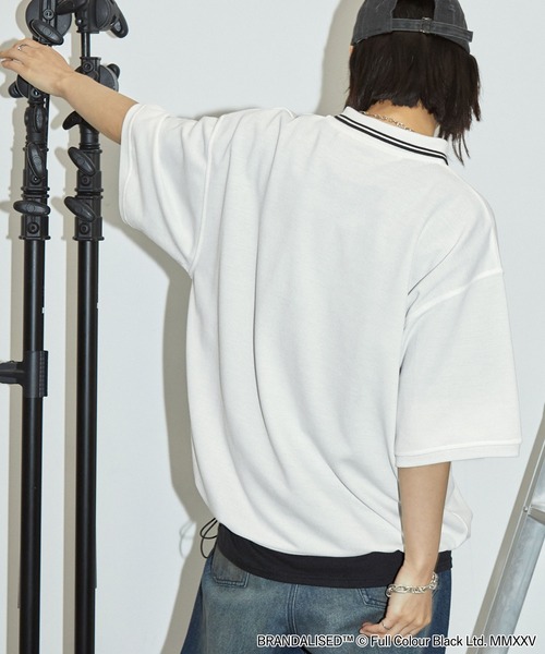 「BRANDALISED」 「anchor smith」半袖ポロシャツ M グレー メンズ_画像5