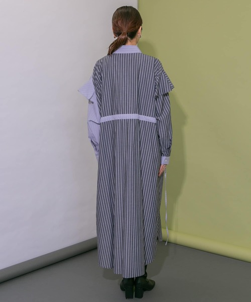 「KBF」 シャツワンピース ONE グレー系その他 レディース_画像5