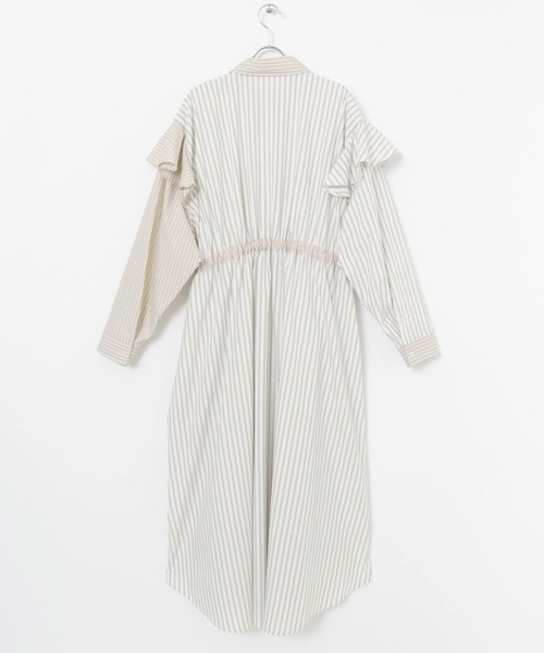「KBF」 シャツワンピース ONE グレー系その他 レディース_画像9