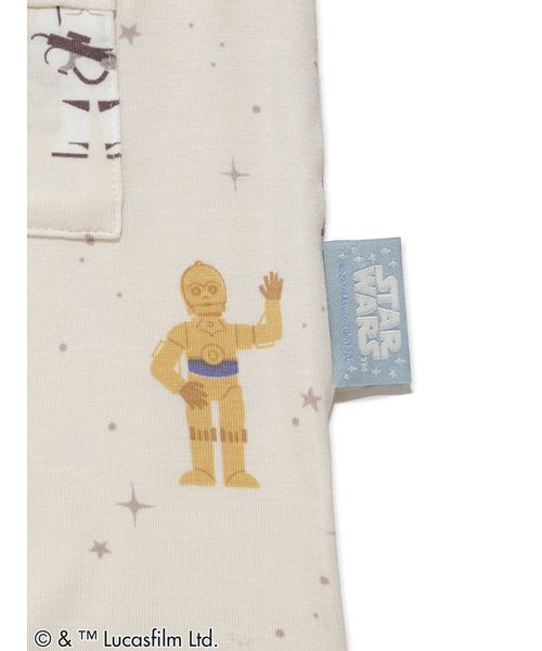 ベビー服 ロンパース 「STAR WARS」「ベビー」総柄半袖ロンパースの画像