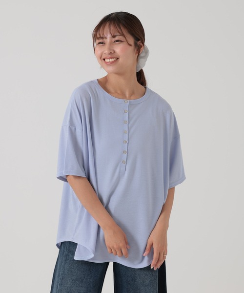 ハートマーケット（HEART MARKET） tシャツ 半袖 ヘンリーヘムテール