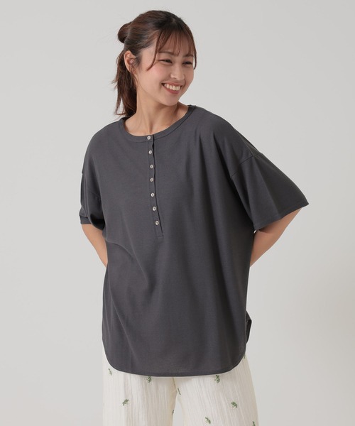 ハートマーケット（HEART MARKET） tシャツ 半袖 ヘンリーヘムテール