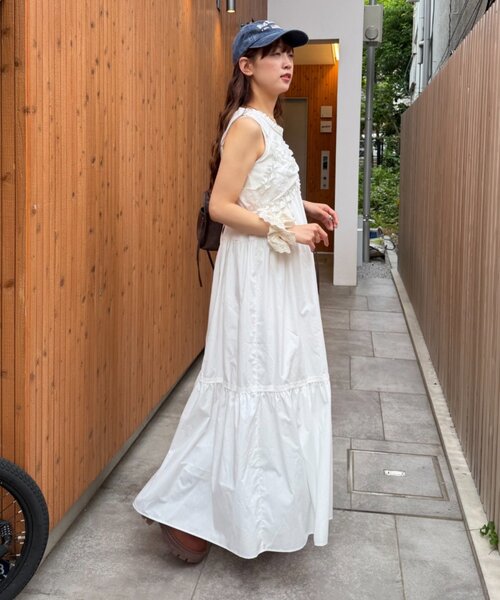 w closet（ダブルクローゼット） ワンピース レース切替キャミ