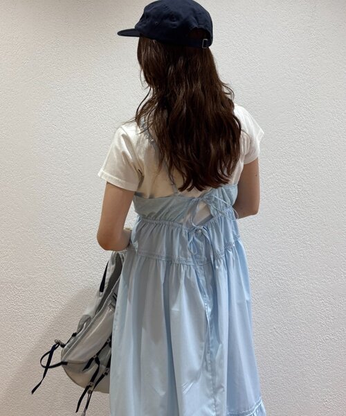 w closet（ダブルクローゼット） ワンピース レース切替キャミ