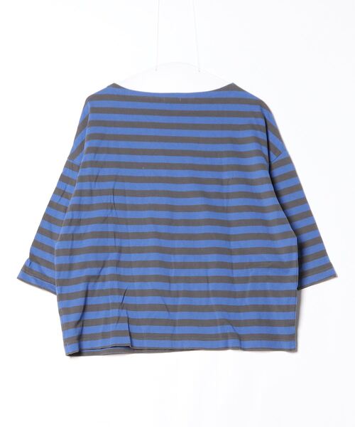 「maillot」 7分袖カットソー O ブルー レディース_画像2