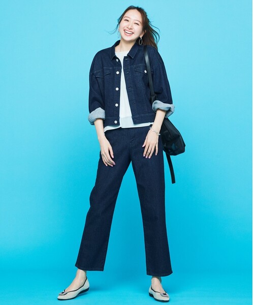 「UNFILO」 デニムパンツ SMALL ブルー レディース_画像2