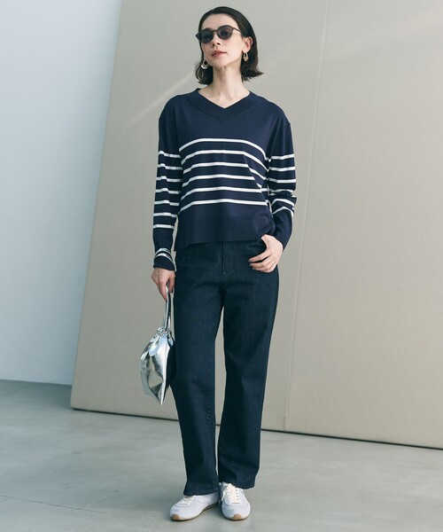 「UNFILO」 デニムパンツ SMALL ブルー レディース_画像7