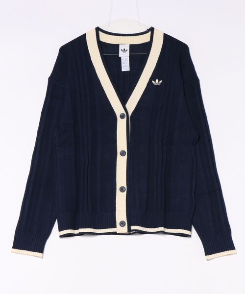 adidas（アディダス） カーディガン W CABLE KNIT CARDIGAN ロング