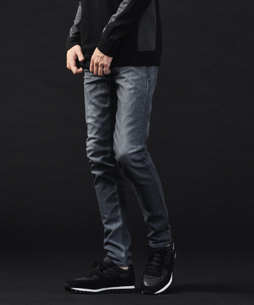5351 POUR LES HOMMES ジーンズ コーティング加工ストレッチデニム 