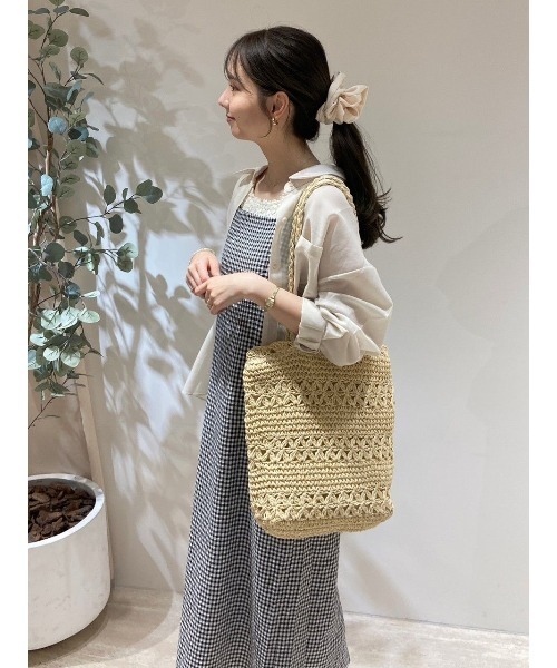flower（ファッション） かごバッグ カゴバッグ ソフトクロシェ