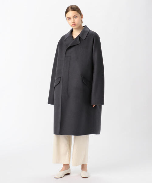 30 割引46 メンズ M Lサイズ相当 ライトグリーン ネイビー数量限定価格 ステンカラーコート ウールダブルフェイス ダブルブレストコート コート アウター メンズファッション ファッション46 メンズ M Lサイズ相当 ライトグリーンネイビー Solcaloja Med Ec