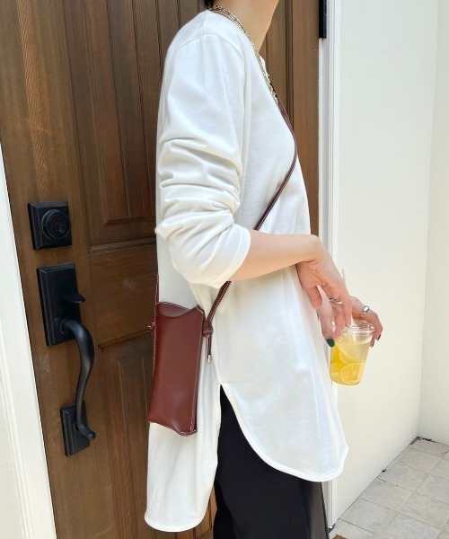 Tシャツ Tシャツ Neunaカットソー ラウンドスリット入り後ろ下がりルーズカットソー Zozotown Paypayモール店 通販 Paypayモール