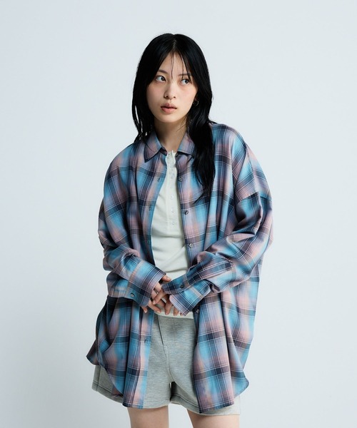 JEANASIS（ジーナシス） ブラウス シャツ アソートチェックシャツLS