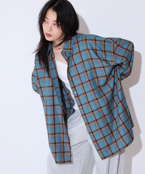 ブラウス シャツ アソートチェックシャツLS/157636 レディース JEANASIS ブラウス シャツ アソートチェックシャツLS/157636