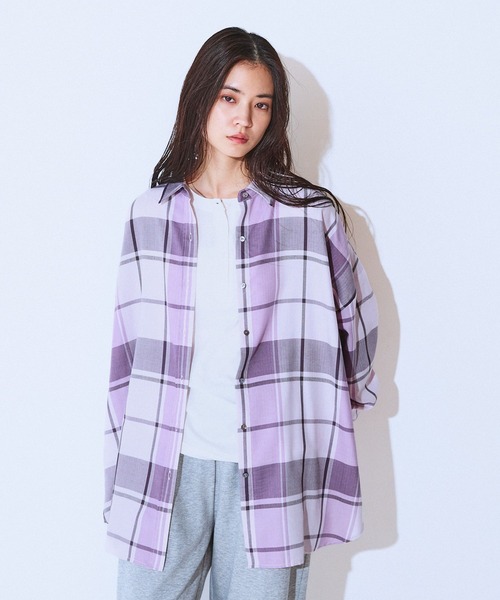 JEANASIS（ジーナシス） ブラウス シャツ アソートチェックシャツLS