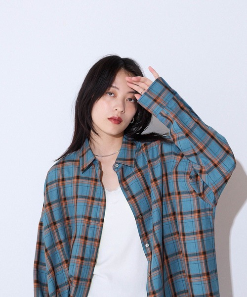 ブラウス シャツ アソートチェックシャツLS/157636 レディース JEANASIS ブラウス シャツ アソートチェックシャツLS/157636