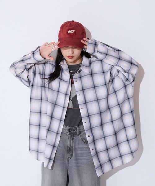 JEANASIS（ジーナシス） ブラウス シャツ アソートチェックシャツLS