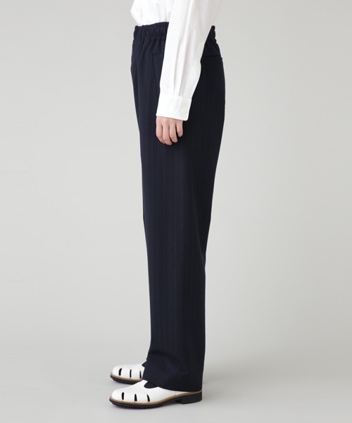 パンツ WOOL PINSTRIPE ファッション レディースファッション ボトムス、パンツ Q3741355103(24024円)