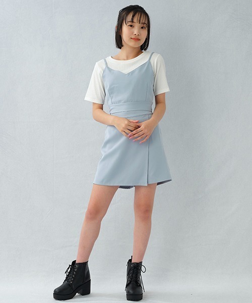 LOVETOXIC ワンピース シャツワンピース ビスチェ3点SETUP キッズ