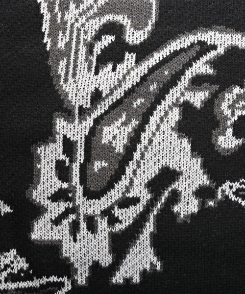 LUXSTYLE（ラグスタイル） カーディガン ペイズリー柄オーバーサイズ