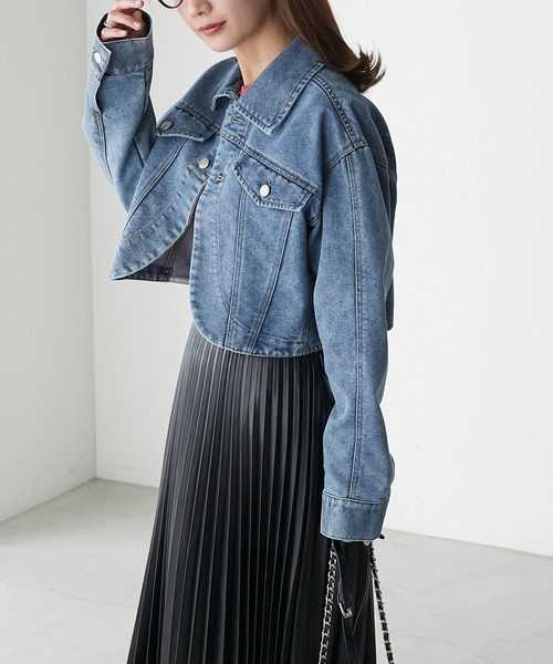 BONLECILL デニムジャケット gジャン クロップドデニムボレロ