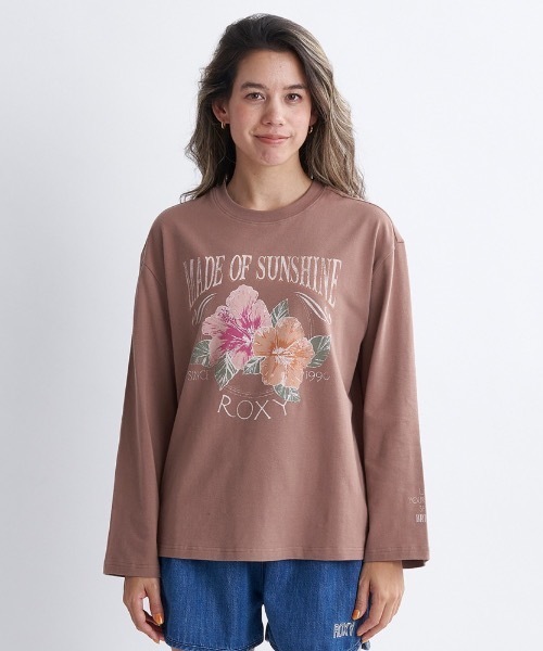 【1日＆3日-5日はボーナスストア+10％】セール SALE 売れ筋商品|||ROXY ロキシー  BISOUS FANCY SHIRT シャツ カジュアル  半袖 ROXY tシャツ HONEY BUN/ロキシーハイビスカスグラフィック