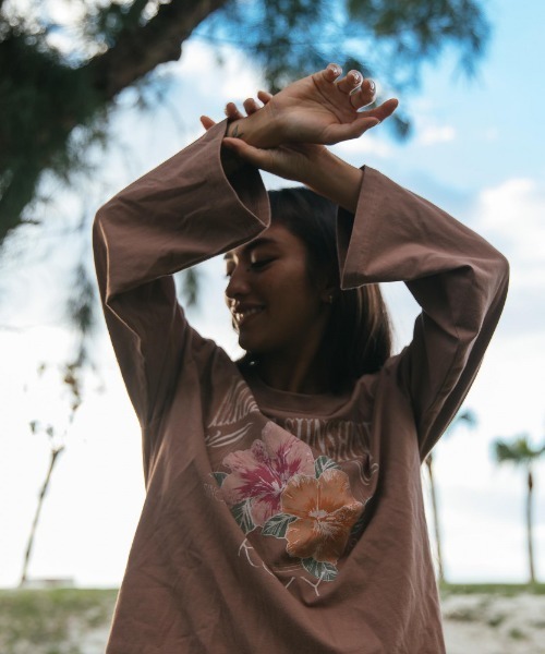 ROXY（ロキシー） tシャツ HONEY BUN/ロキシーハイビスカス