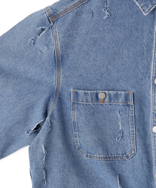 ブラウス シャツ WHITELAND/ホワイトランド/DENIM SHIRTS レディース メンズ WHITELAND シャツ WHITELAND/ホワイトランド/DENIM SHIRTS