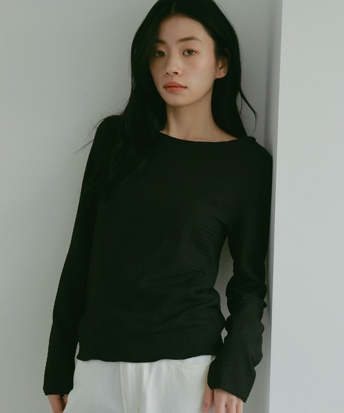 tシャツ クレープトップス レディース