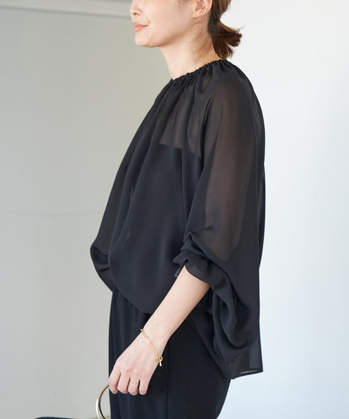 Deuxieme Classe Sheer ブラウス Deuxieme Classe シャツ ブラウス Sheer レディース : ZOZOTOWN