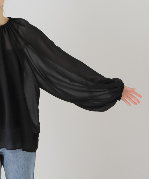 Deuxieme Classe シャツ ブラウス Sheer レディース : ZOZOTOWN
