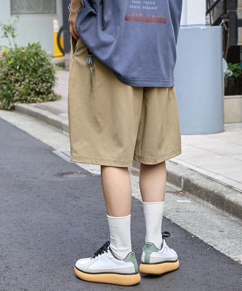 MONO-MART パンツ サマーコーデュロイライクワイドイージー
