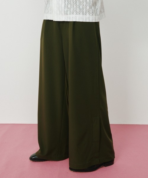 KACCO スラックス 「ユニセックスアイテム」SIDE SLIT BUTTON