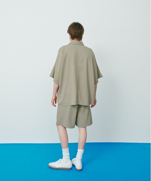 シャツ ブラウス メンズ DRAPE DOLMAN SLEEVE BIG SHIRTS  / とろみビックシルエットドルマンシャツ｜zozo｜09