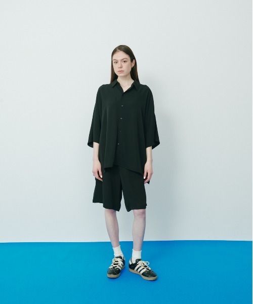 KACCO シャツ 半袖 「ユニセックスアイテム」DRAPE DOLMAN SLEEVE BIG